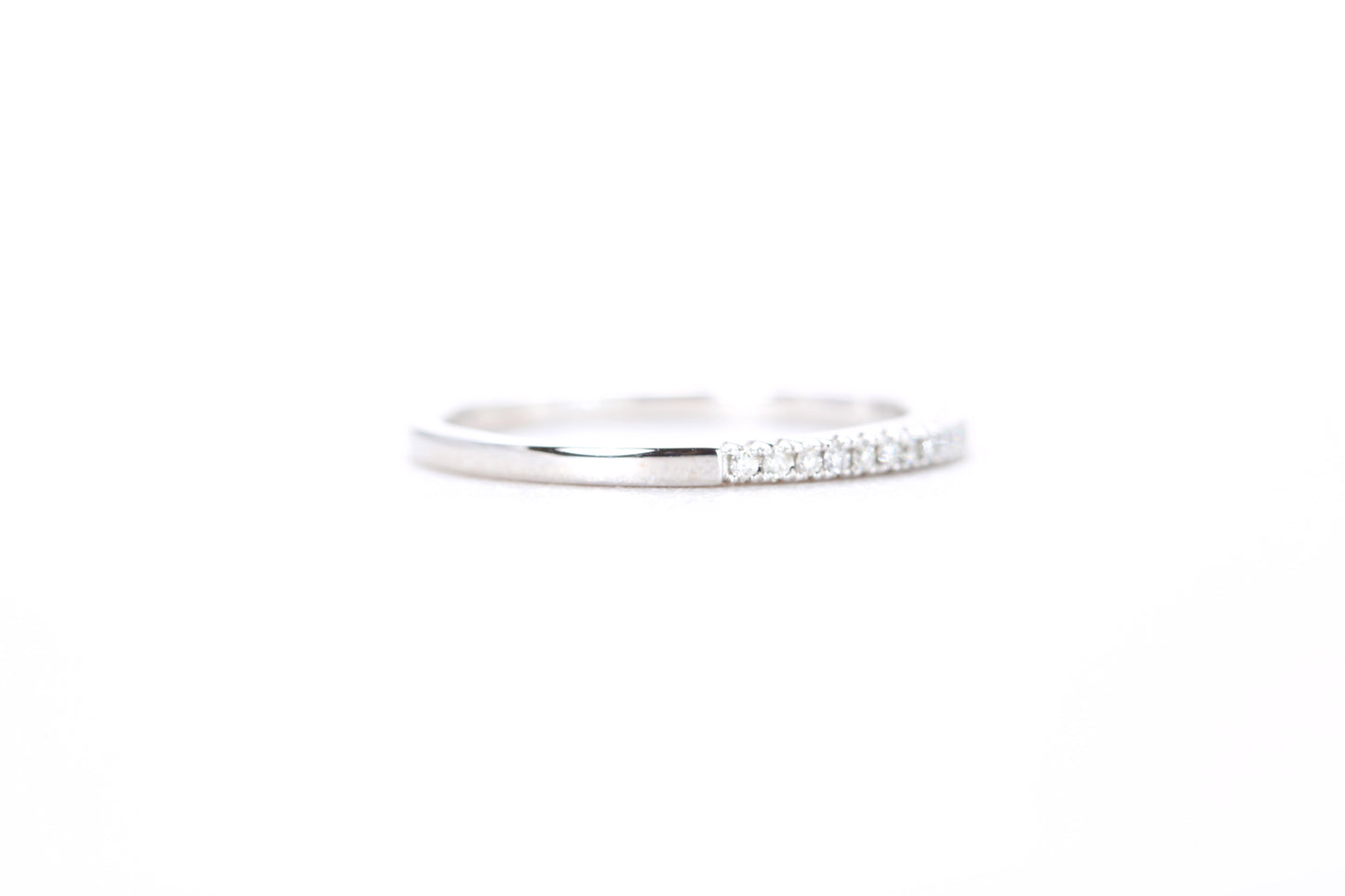 Delicate Diamond Ring White Gold