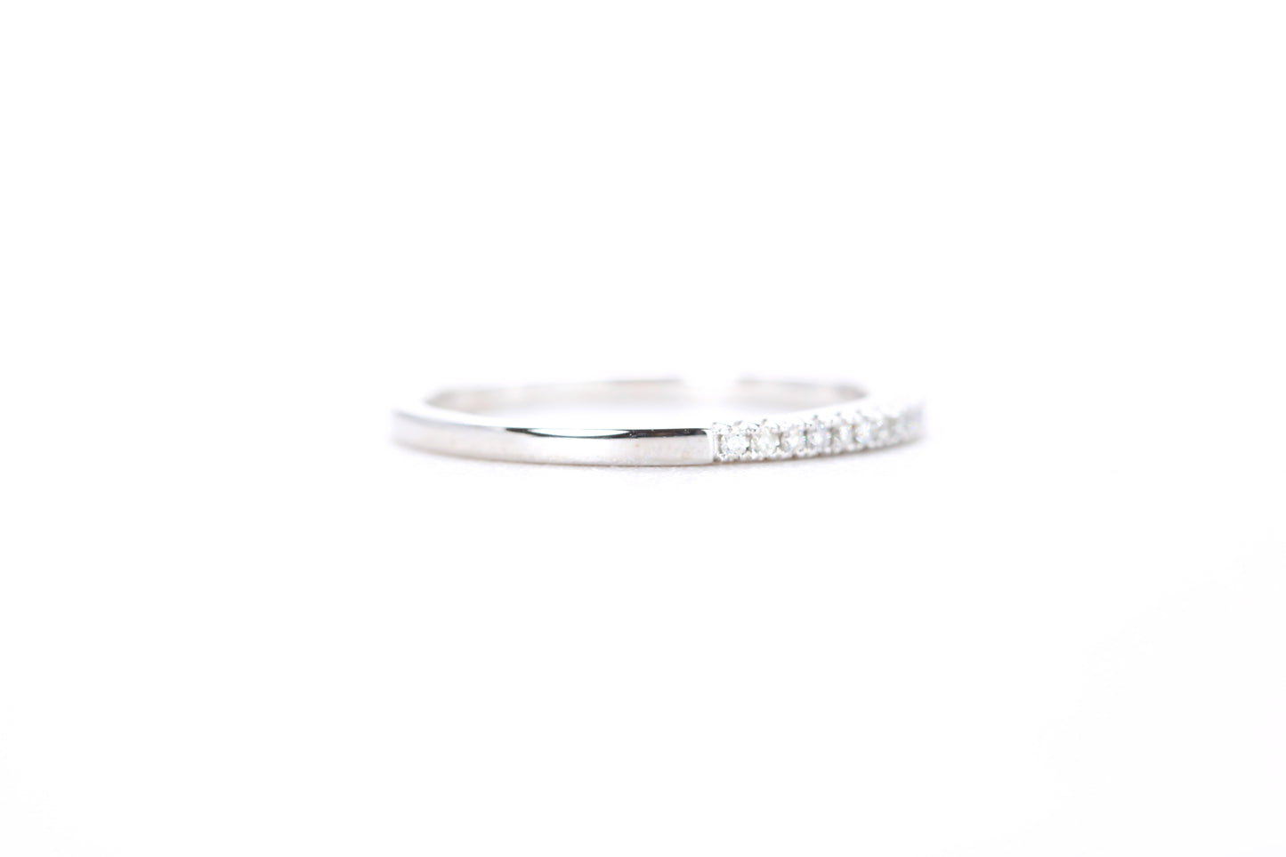 Delicate Diamond Ring White Gold