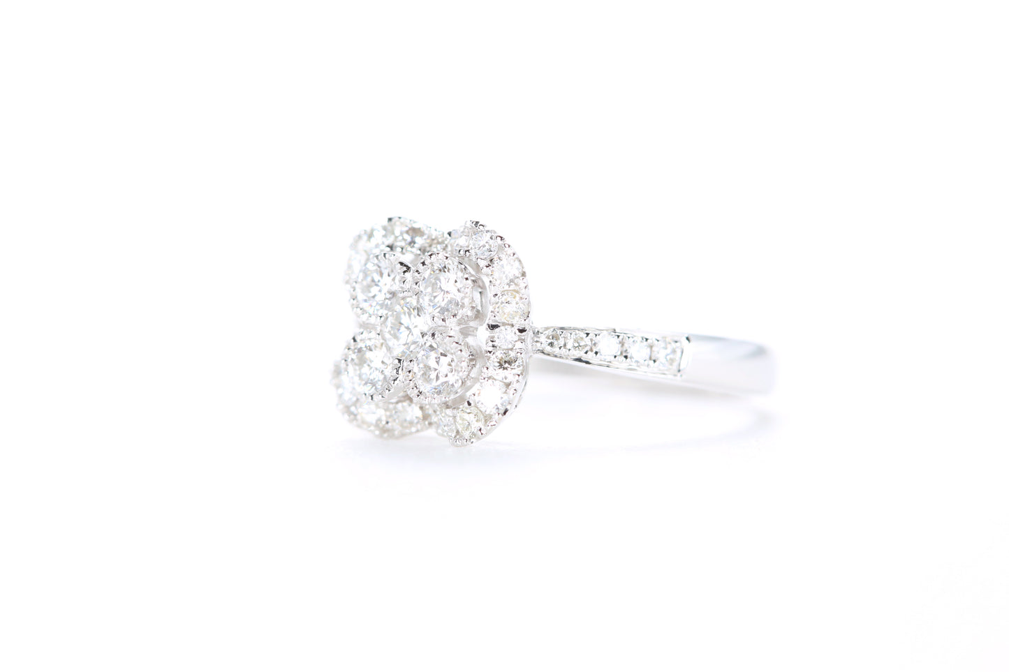 Flower Shaped Diamond Ring