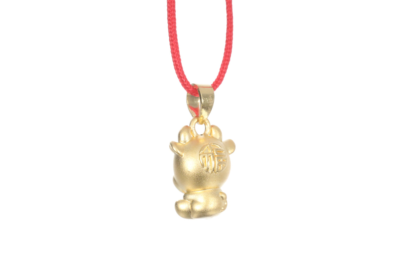 24K 3D Ox Pendant