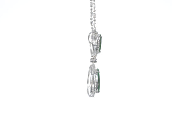 Jadeite Double Pear Shaped Pendant