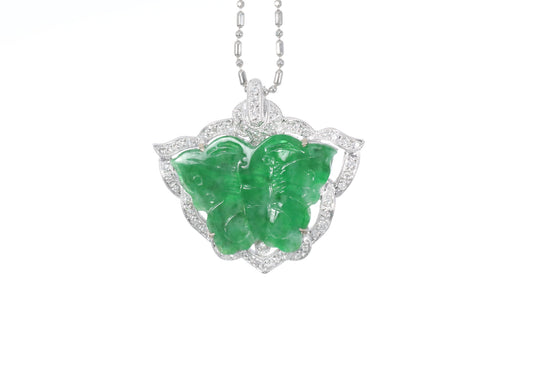 Jadeite Butterfly Pendant