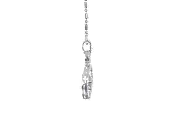 Diamond Dangle Circle Pendant