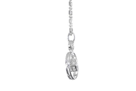 Diamond Dangle Circle Pendant