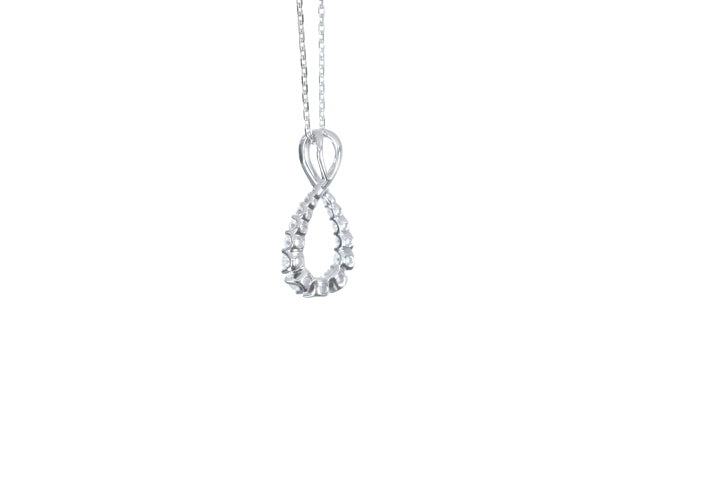 Pear Shaped Diamond Pendant