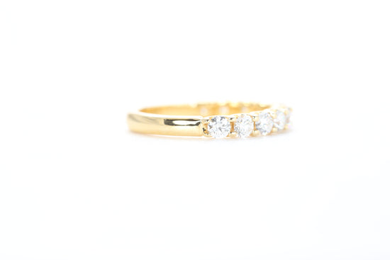 Micro Pavé One Carat Carat Diamond Ring in 18k Yellow Gold