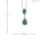 Jadeite Double Pear Shaped Pendant