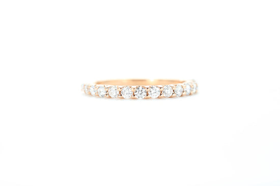 Micro Pavé 1/2 Carat Diamond Ring in 18k Rose Gold