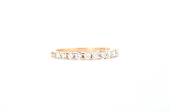 Micro Pavé 1/2 Carat Diamond Ring in 18k Rose Gold