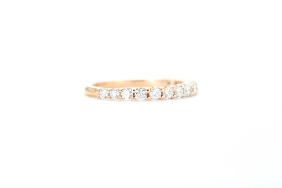 Micro Pavé 1/2 Carat Diamond Ring in 18k Rose Gold