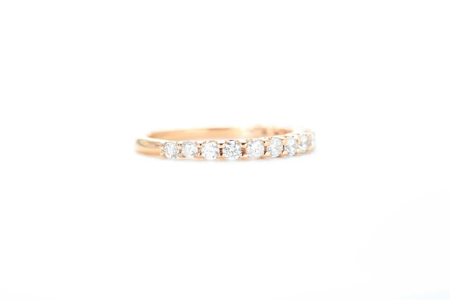 Micro Pavé 1/2 Carat Diamond Ring in 18k Rose Gold