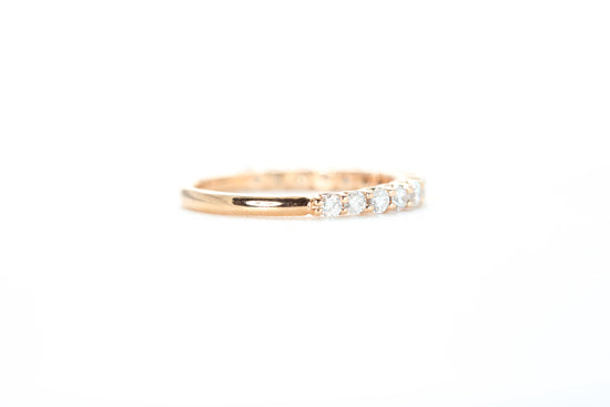 Micro Pavé 1/2 Carat Diamond Ring in 18k Rose Gold