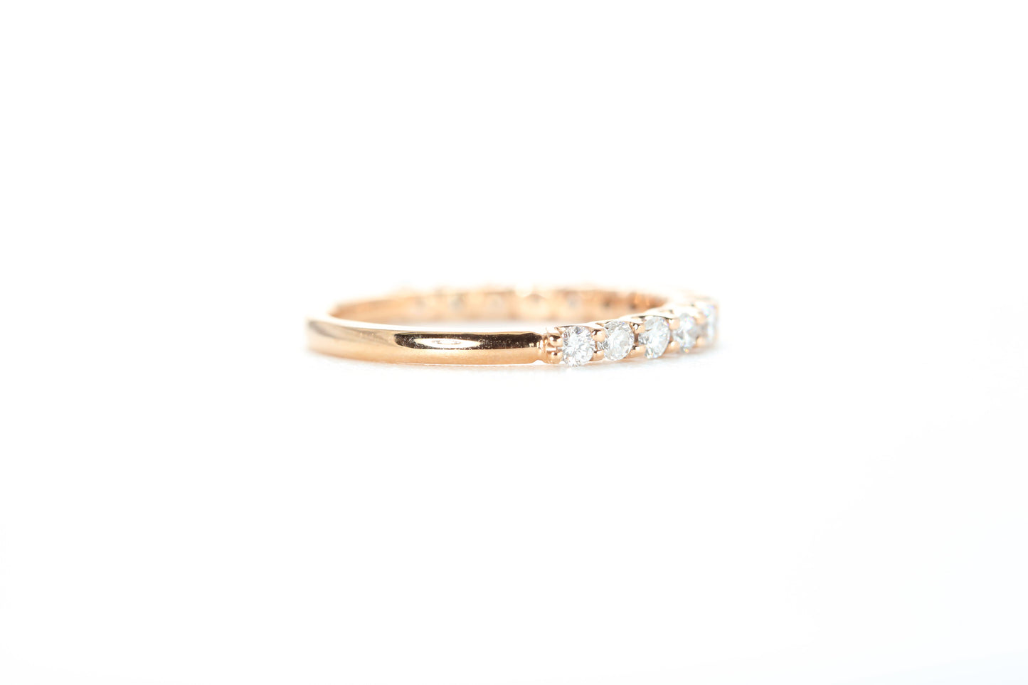 Micro Pavé 1/2 Carat Diamond Ring in 18k Rose Gold