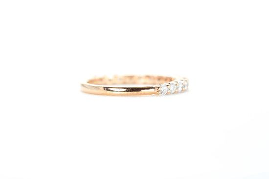 Micro Pavé 1/2 Carat Diamond Ring in 18k Rose Gold