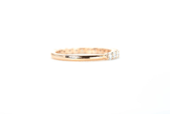 Micro Pavé 1/2 Carat Diamond Ring in 18k Rose Gold