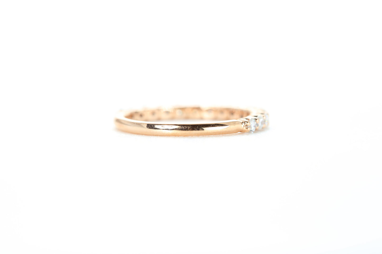 Micro Pavé 1/2 Carat Diamond Ring in 18k Rose Gold