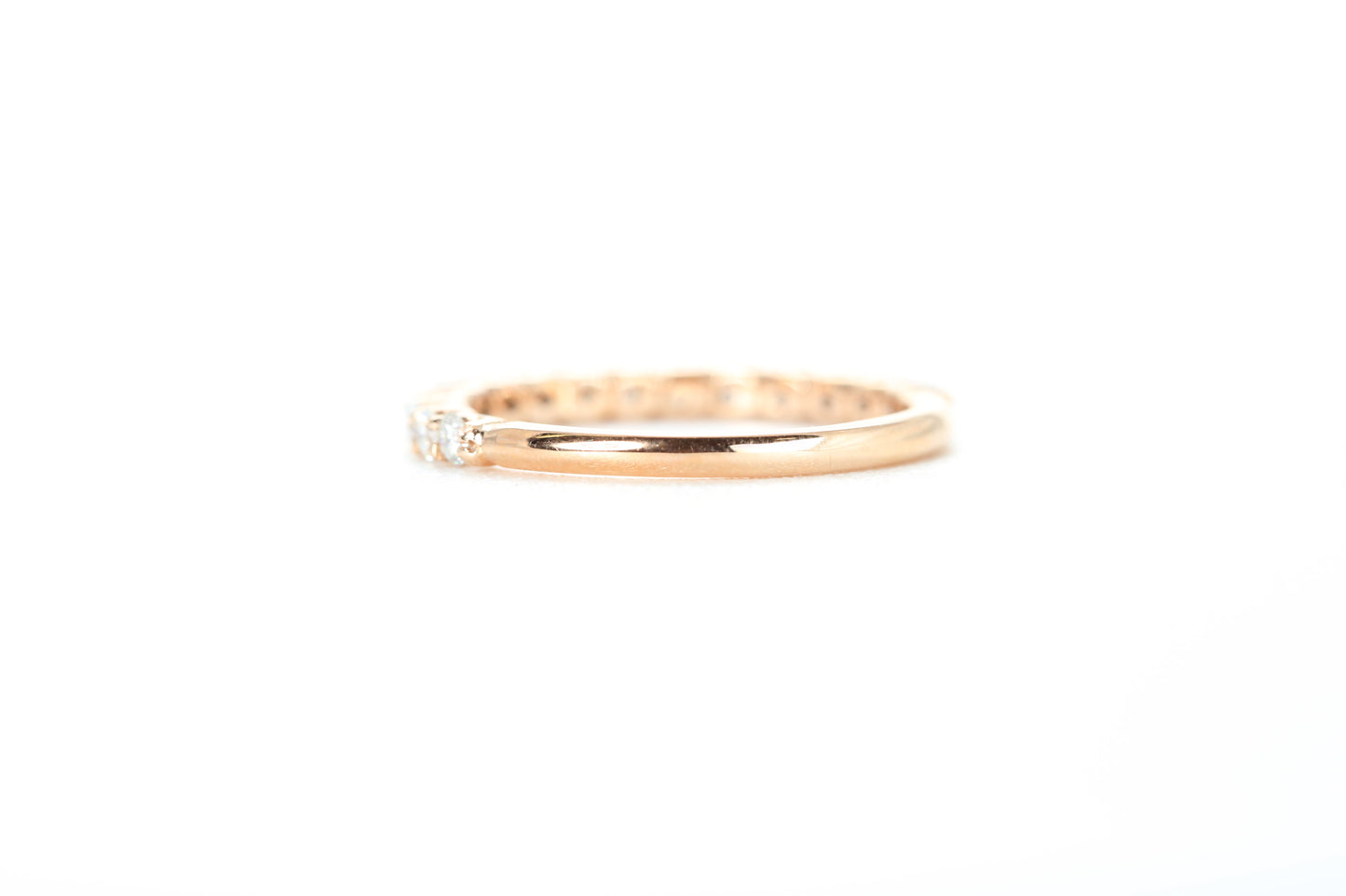 Micro Pavé 1/2 Carat Diamond Ring in 18k Rose Gold