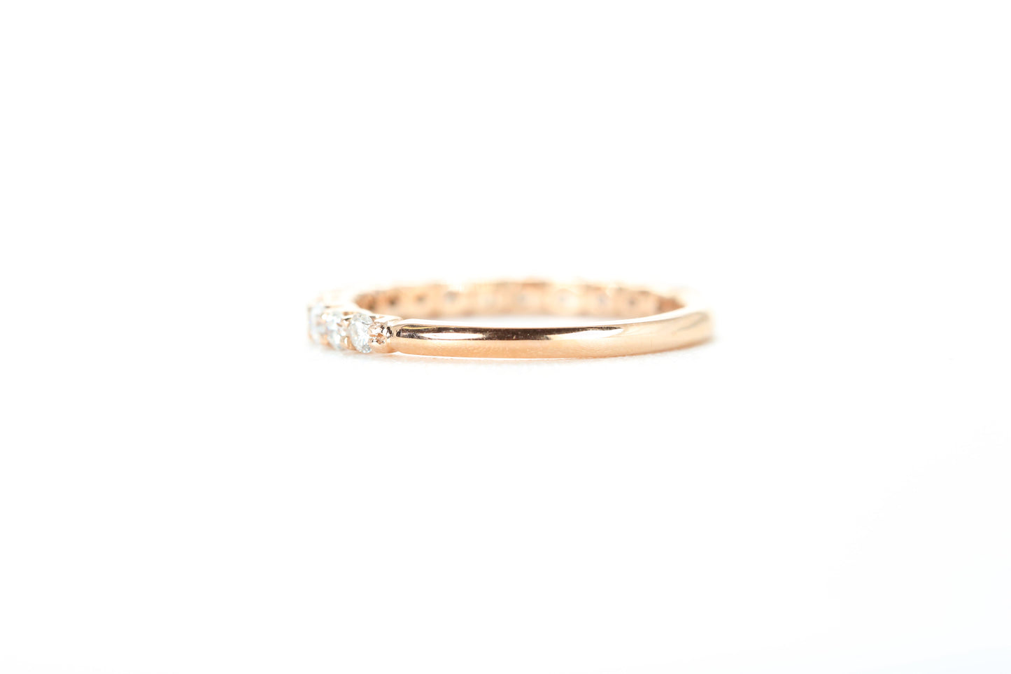 Micro Pavé 1/2 Carat Diamond Ring in 18k Rose Gold