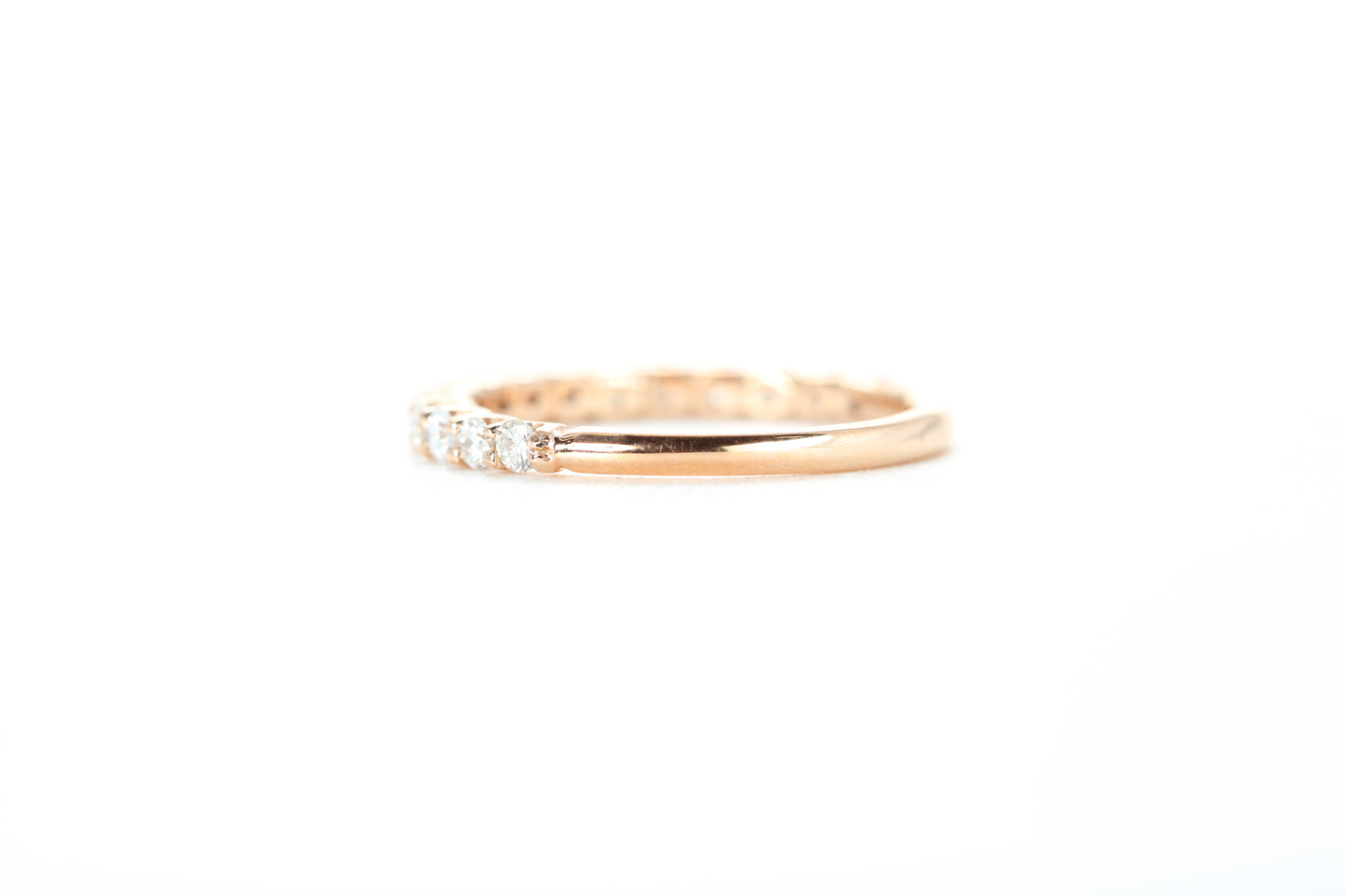 Micro Pavé 1/2 Carat Diamond Ring in 18k Rose Gold