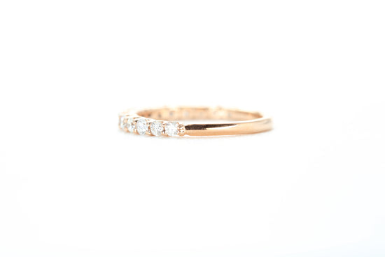 Micro Pavé 1/2 Carat Diamond Ring in 18k Rose Gold