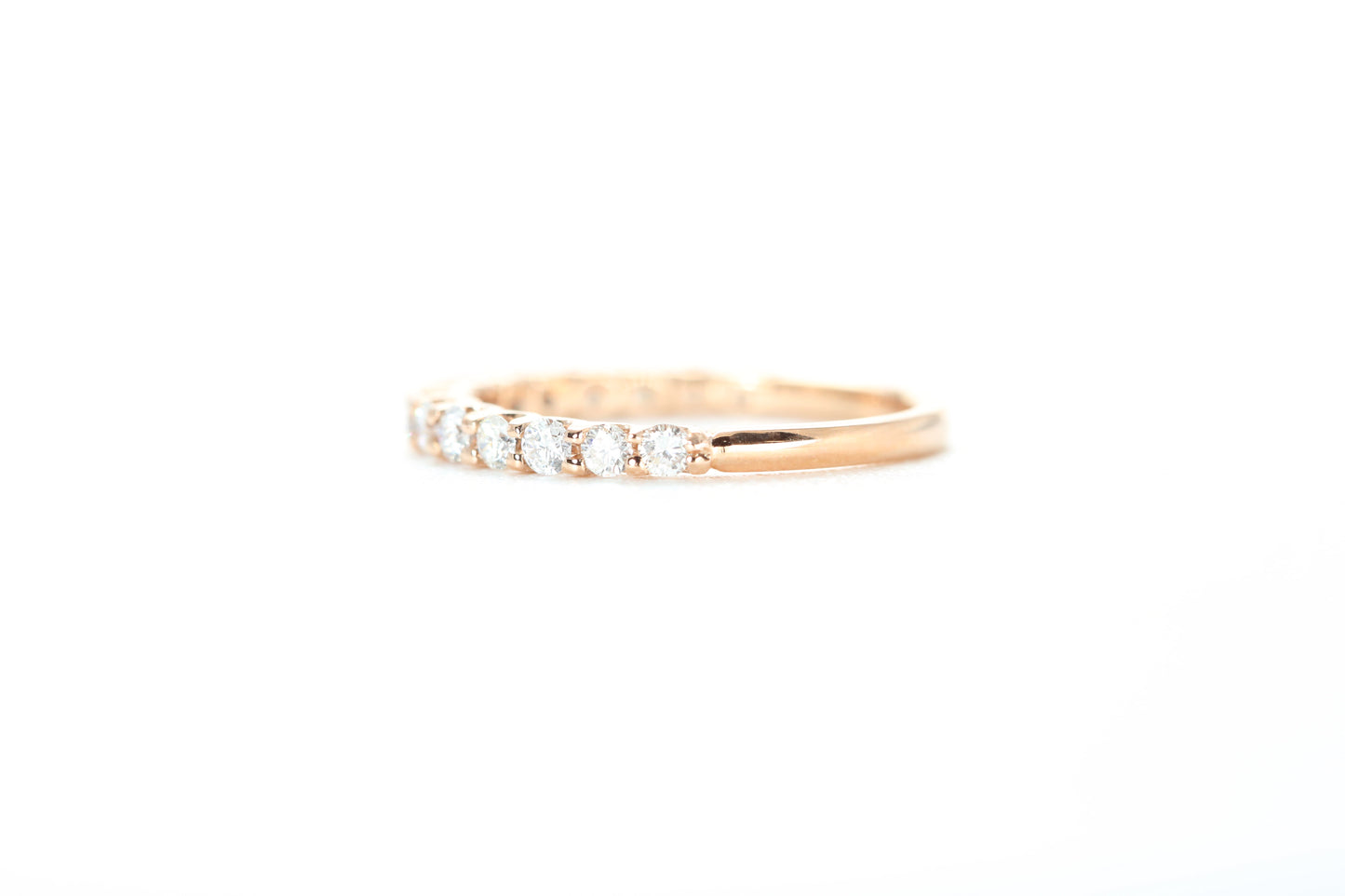 Micro Pavé 1/2 Carat Diamond Ring in 18k Rose Gold