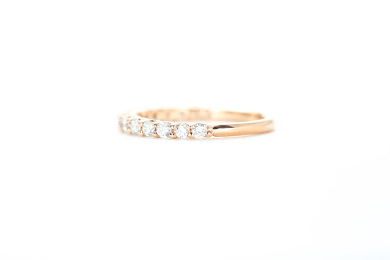 Micro Pavé 1/2 Carat Diamond Ring in 18k Rose Gold