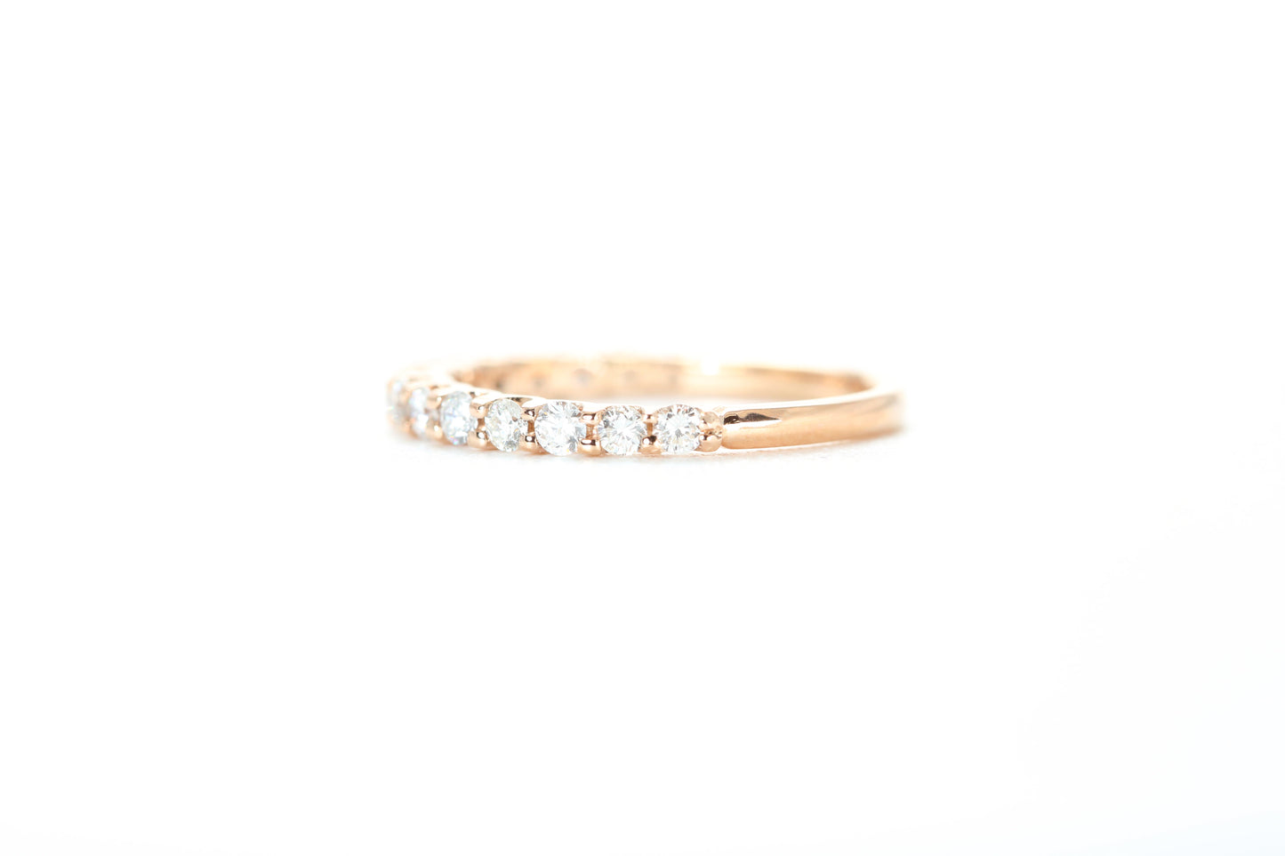 Micro Pavé 1/2 Carat Diamond Ring in 18k Rose Gold