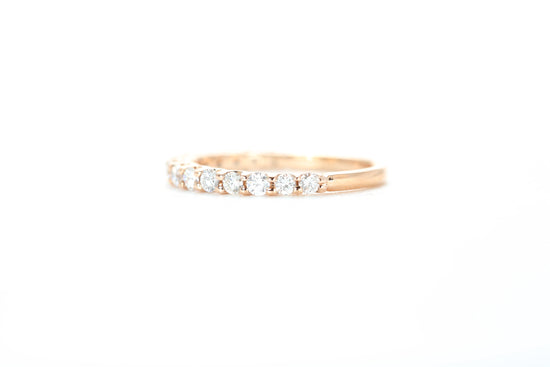 Micro Pavé 1/2 Carat Diamond Ring in 18k Rose Gold