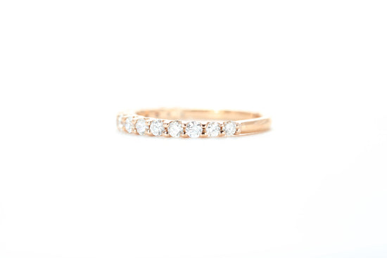 Micro Pavé 1/2 Carat Diamond Ring in 18k Rose Gold