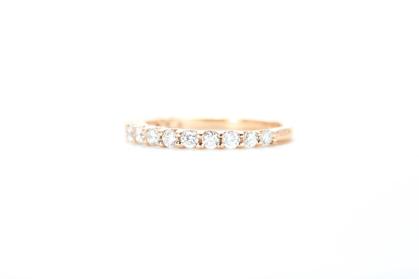 Micro Pavé 1/2 Carat Diamond Ring in 18k Rose Gold