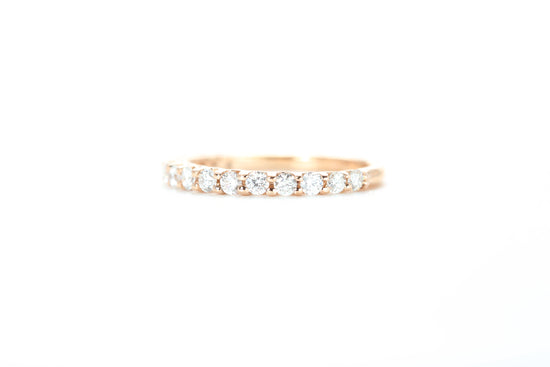 Micro Pavé 1/2 Carat Diamond Ring in 18k Rose Gold