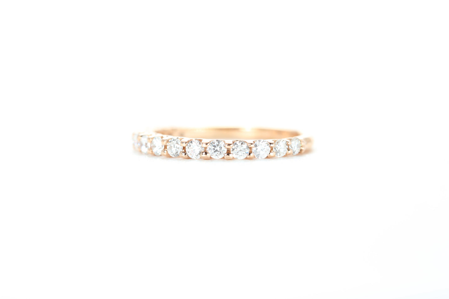 Micro Pavé 1/2 Carat Diamond Ring in 18k Rose Gold