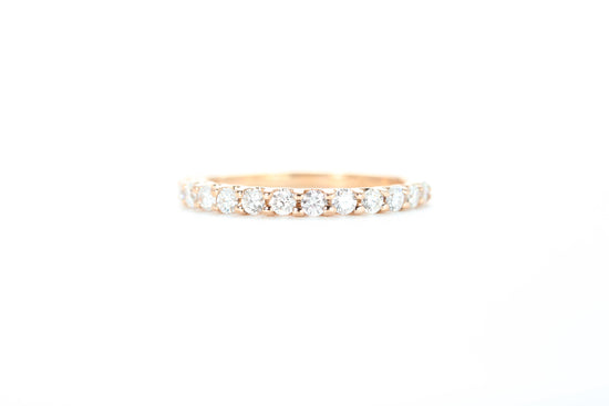 Micro Pavé 1/2 Carat Diamond Ring in 18k Rose Gold