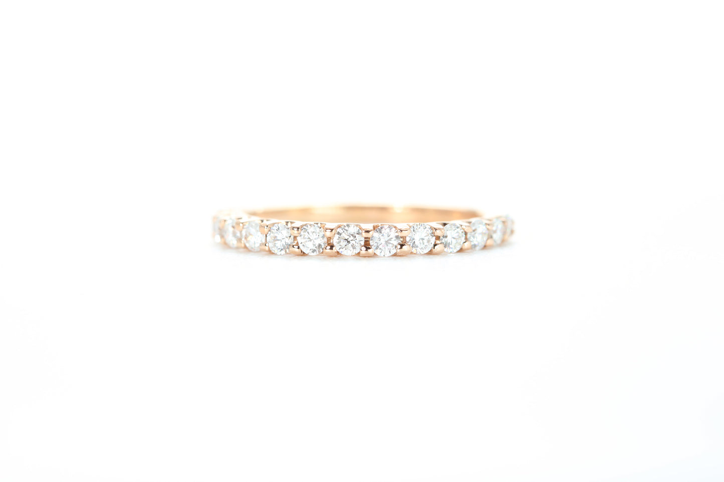 Micro Pavé 1/2 Carat Diamond Ring in 18k Rose Gold