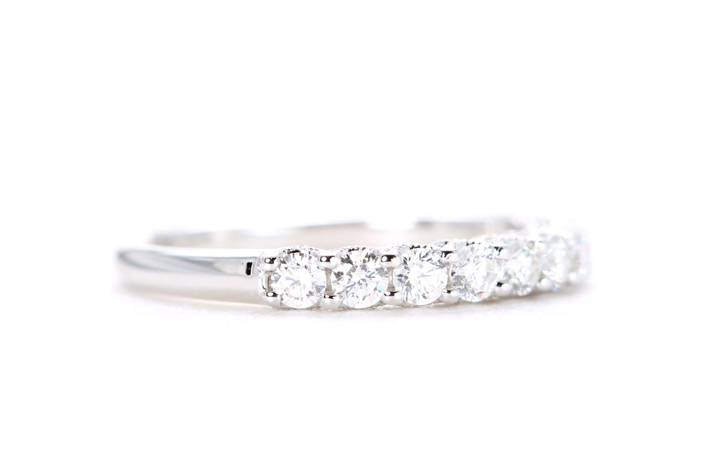 Milgrained Diamond Band