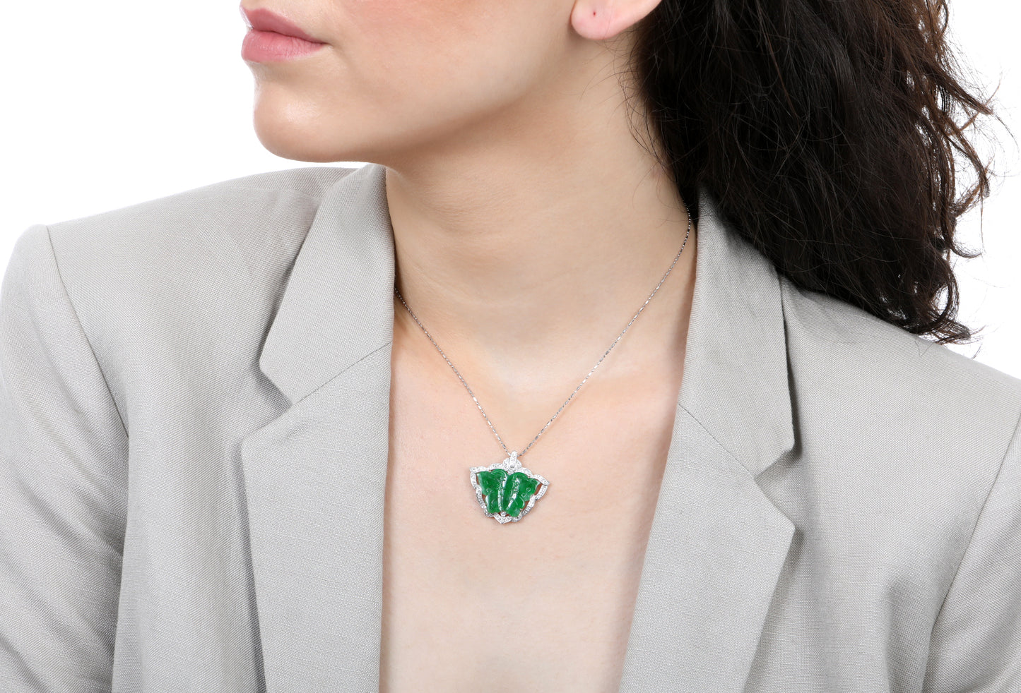 Jadeite Butterfly Pendant